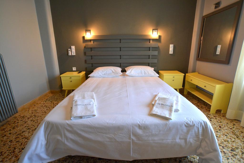 Leonidaion Guesthouse Ancient Olympia Pokoj fotografie A bedroom in a hotel